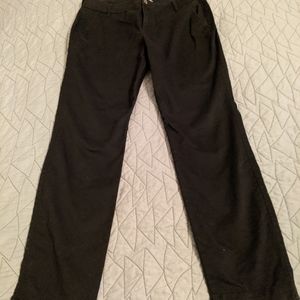 Black skinny khakis, size 10R
